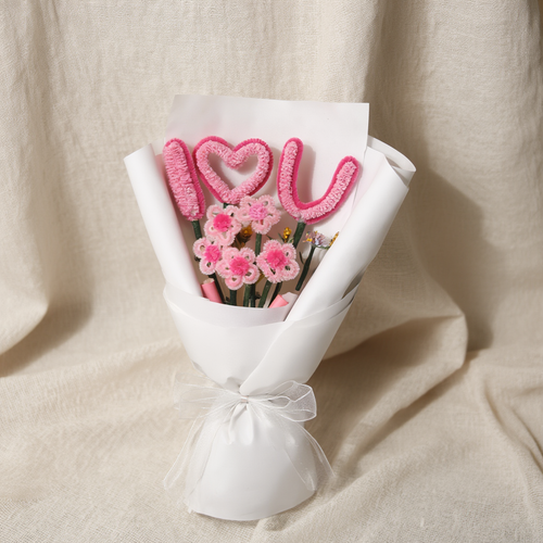 Aesthetic Handmade I Love You Bouquet