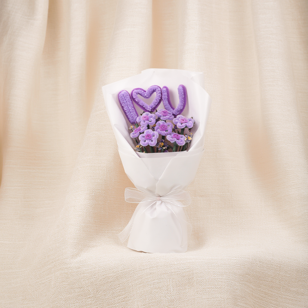 Aesthetic Handmade I Love You Bouquet