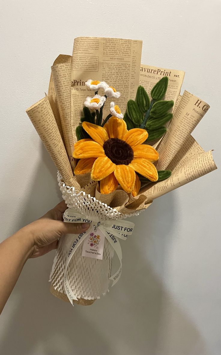 Aesthetic Handmade Sunflower Bouquet