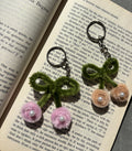 Handcrafted Bow Flower Keychain