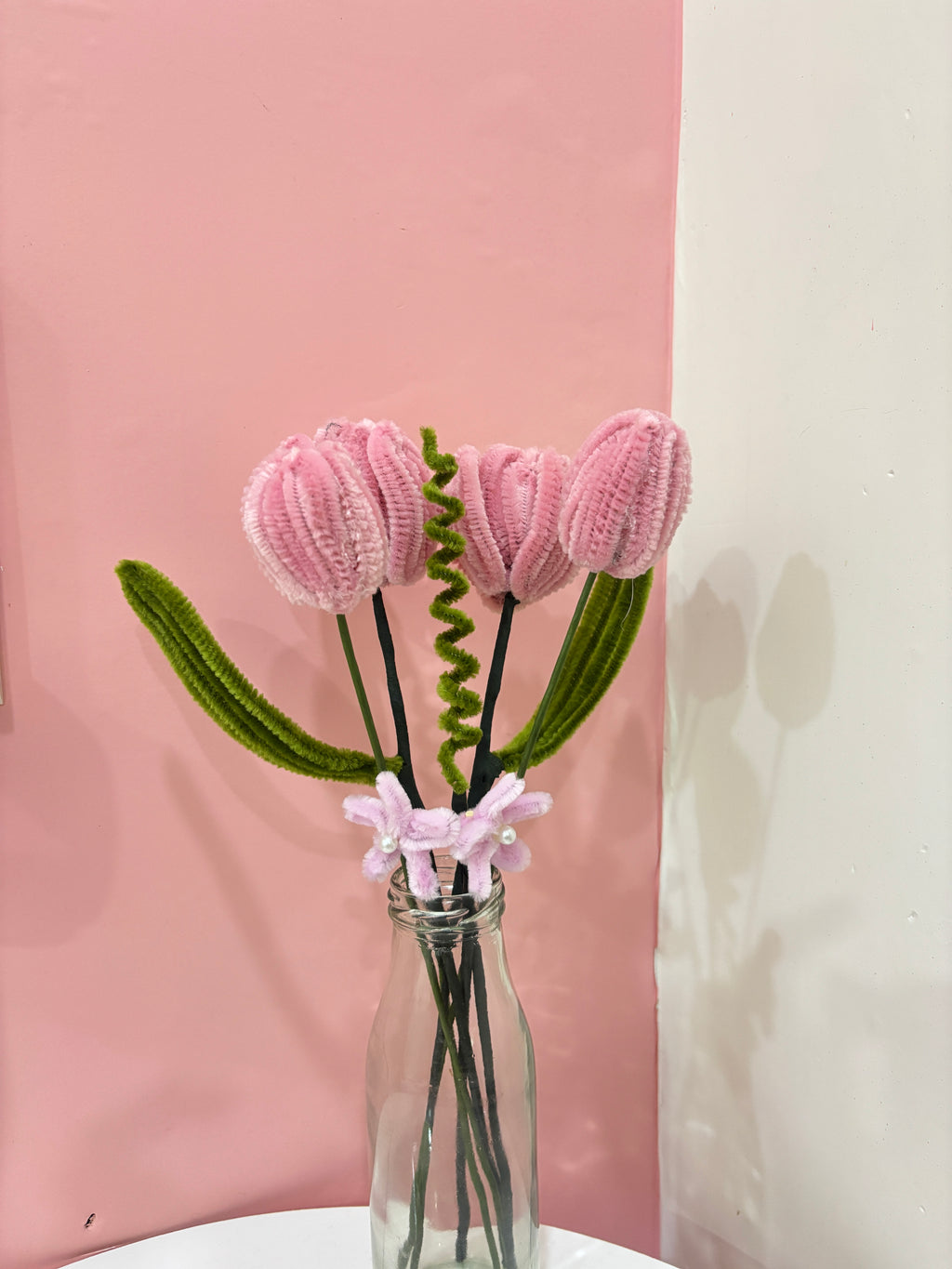 Mini Handmade Pink Tulip Bouquet