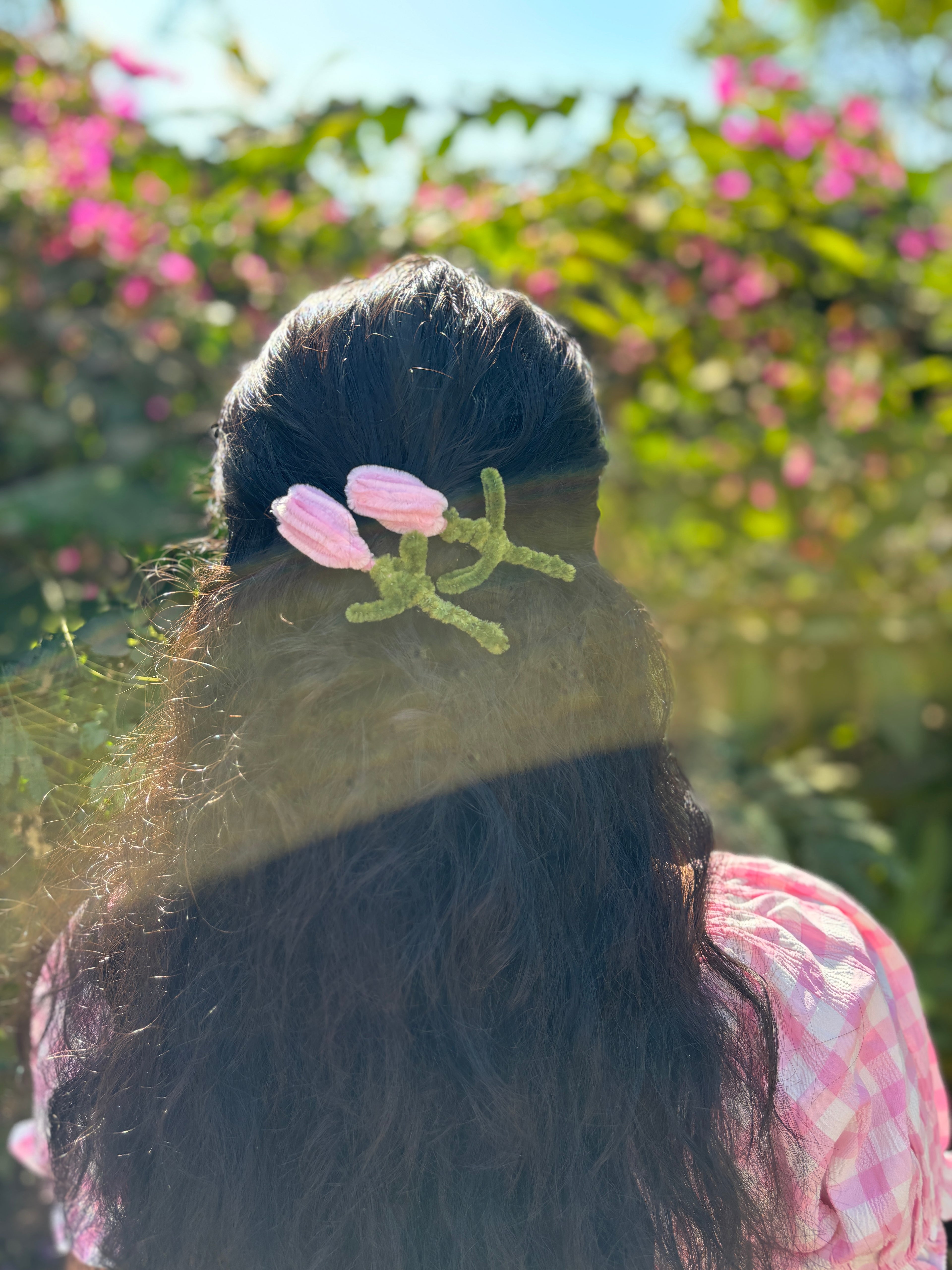 Handmade Tulip Flower Hair Clip