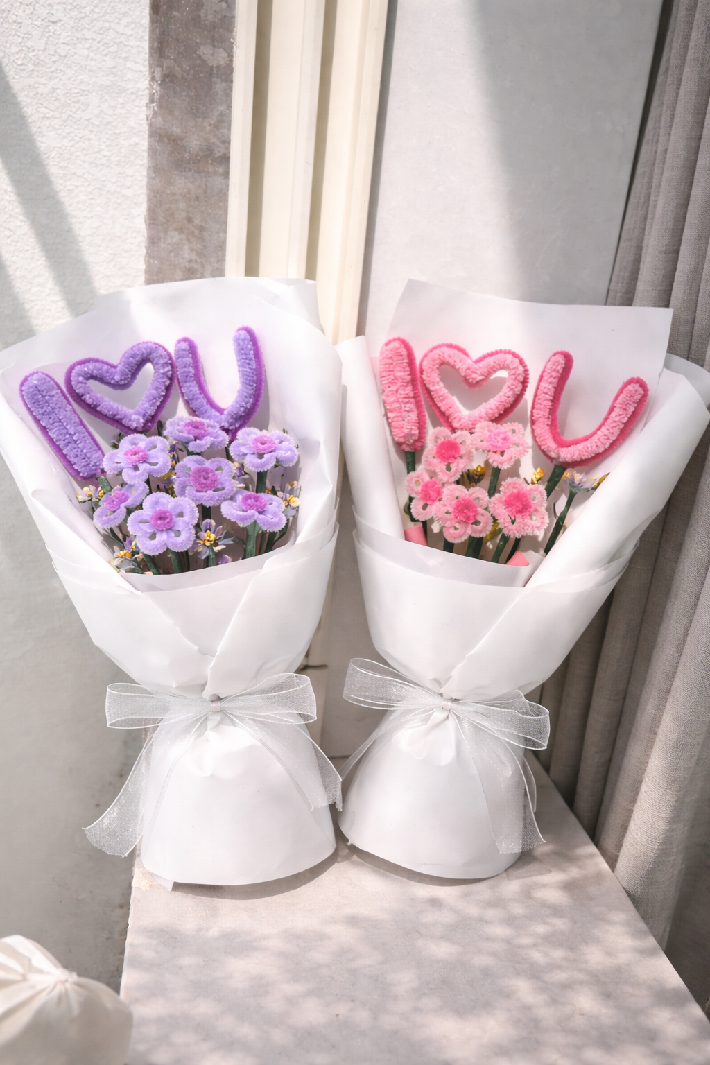 Aesthetic Handmade I Love You Bouquet