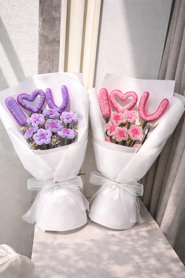 Aesthetic Handmade I Love You Bouquet